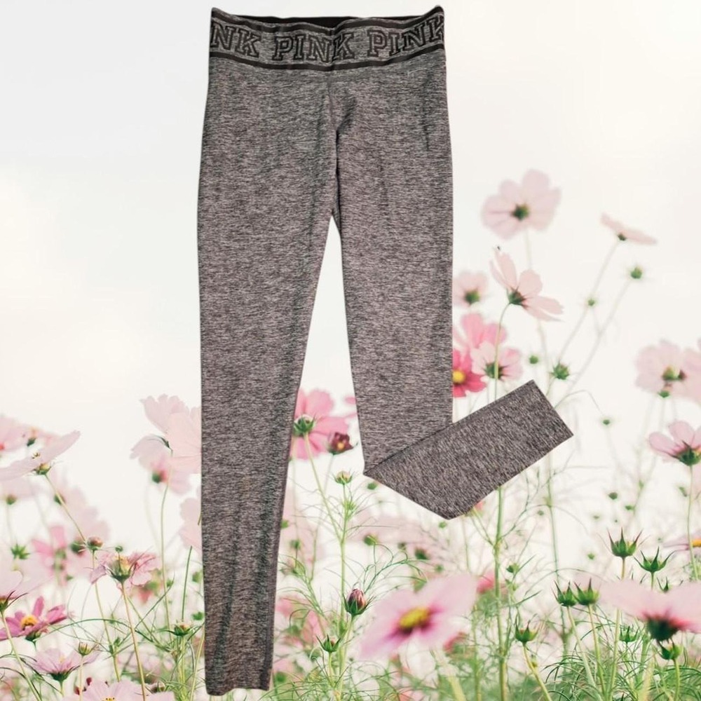 Grey Victoria's Secret PINK mid-rise leggings size XS